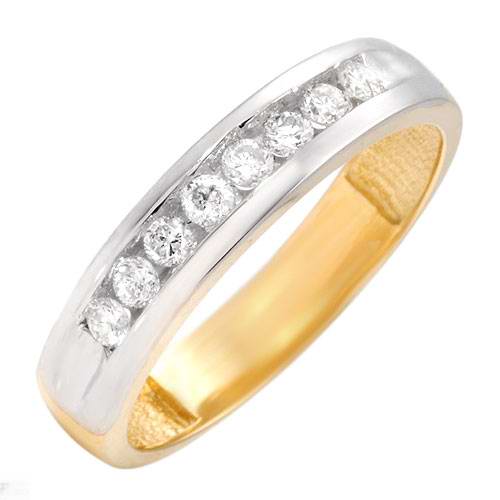.30CT GENUINE DIAMOND CHANNEL RING SOLID 14K GOLD